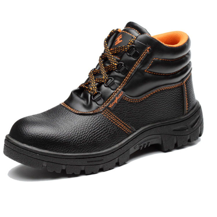 Custom anti puncture steel toe new man safety boot safety shoes protective work boots