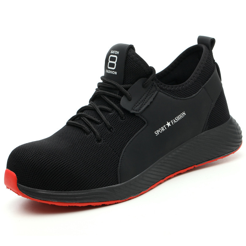 Fashion odm oem classic trainers breathable mesh sport walking slip on black air knitted running casual shoes men sneakers