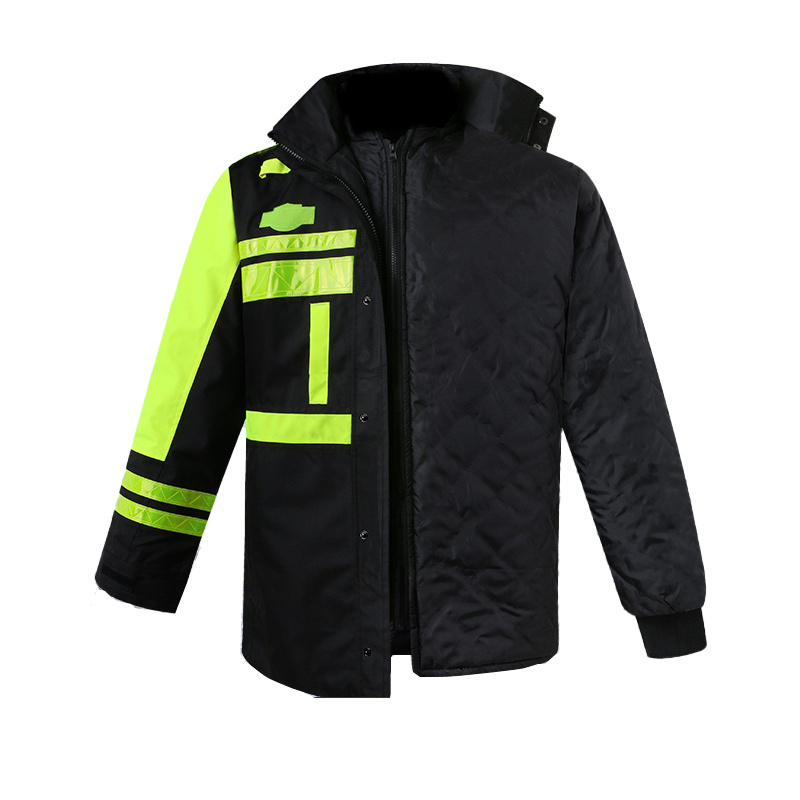 worker warmer reflective jacket with big pockets safety clothes