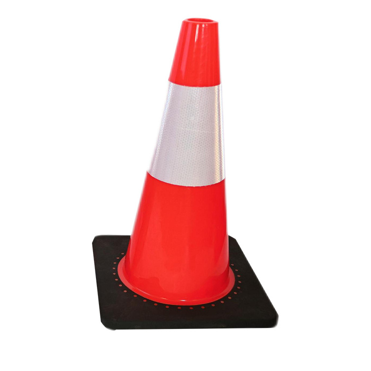 Cheap Rubber Base Road Safety 30 Inch Orange Reflective PE Traffic Cone 750mm for Traffic