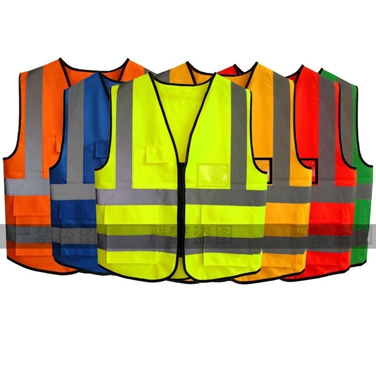 Hot sell Security Construction traffic High Visibility Hi Vis jacket Work Safety Reflective Clothing Vest