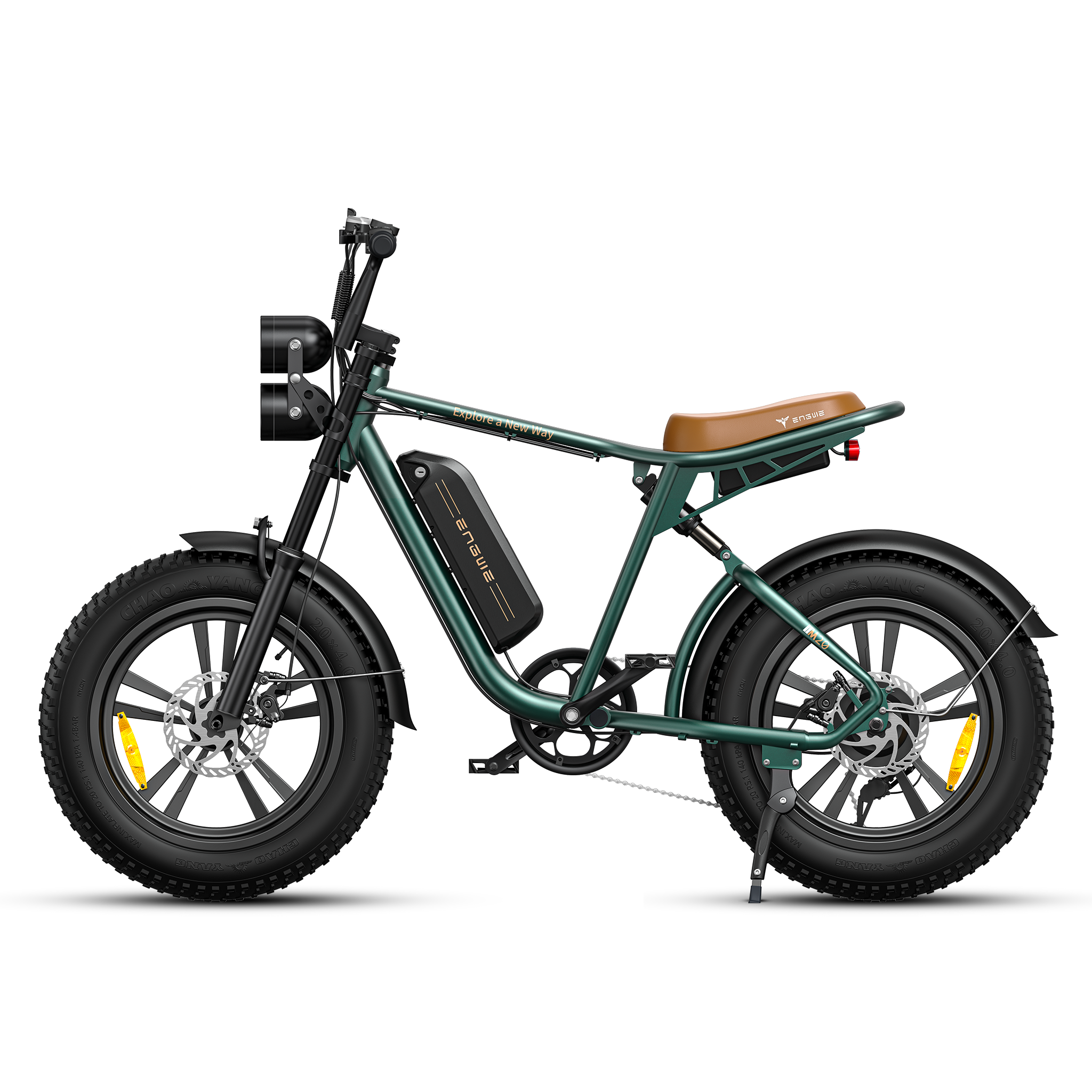 Customized 13AH ENGWE M20 750W Electric Motorcycle 20 inch Fat Tire Ebike