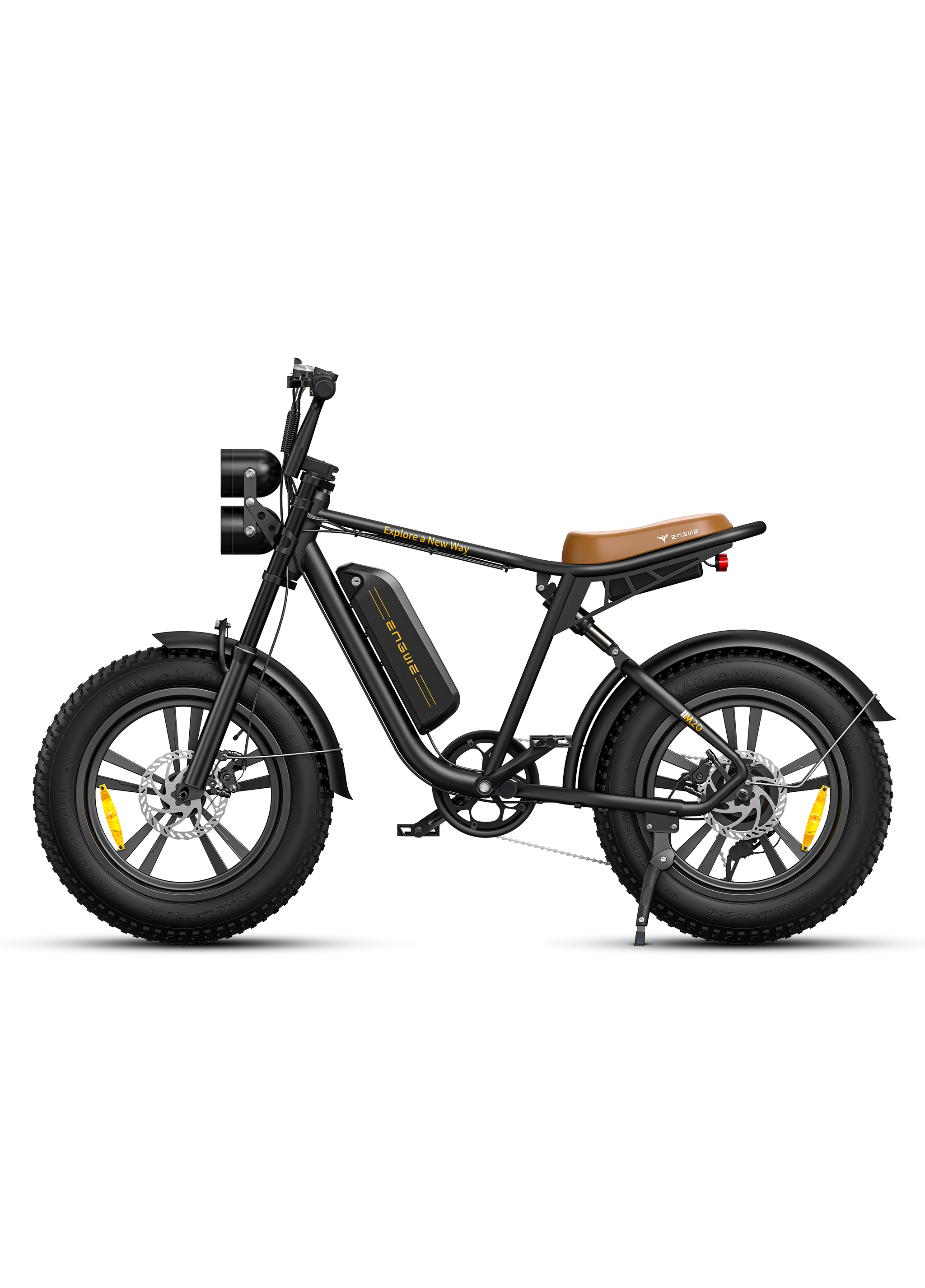 Customized 13AH ENGWE M20 750W Electric Motorcycle 20 inch Fat Tire Ebike