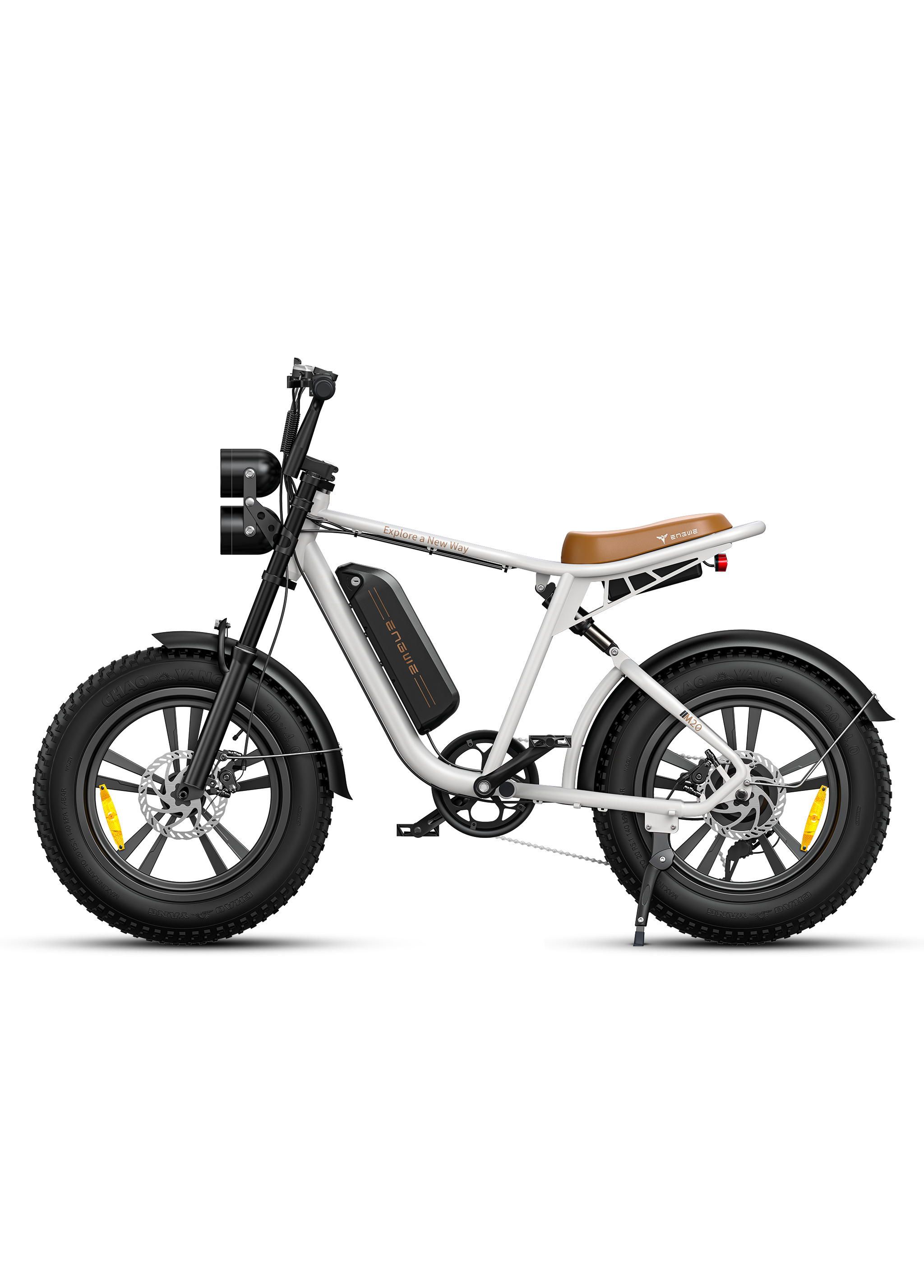 Customized 13AH ENGWE M20 750W Electric Motorcycle 20 inch Fat Tire Ebike