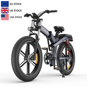 Engwe X26 US WAREHOUSE mtb 26 inch spoked wheels fat tire electric mountain bicycle 1000W off road electric bike