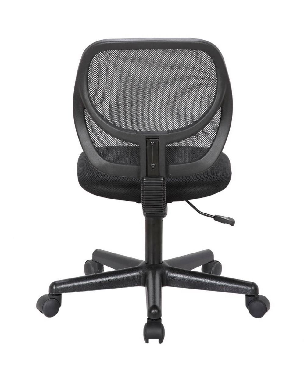 Low Price Medium Back Wide Armless Office Chair  Without Arm Rest