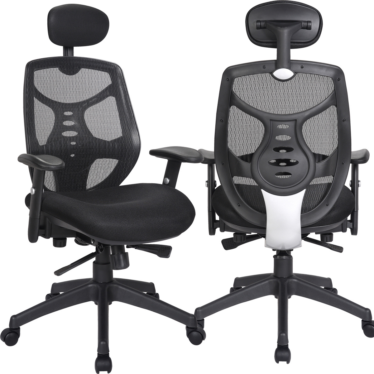 Manufacturers Direct Sell Mesh High Back Wide Big and Tall Lumbar Support Office Chairs  for Heavy People 300 plus