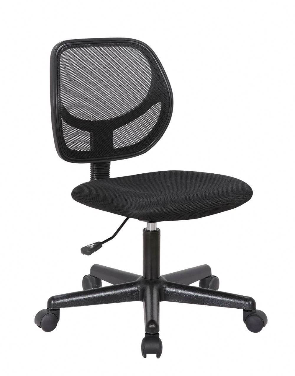 Low Price Medium Back Wide Armless Office Chair  Without Arm Rest