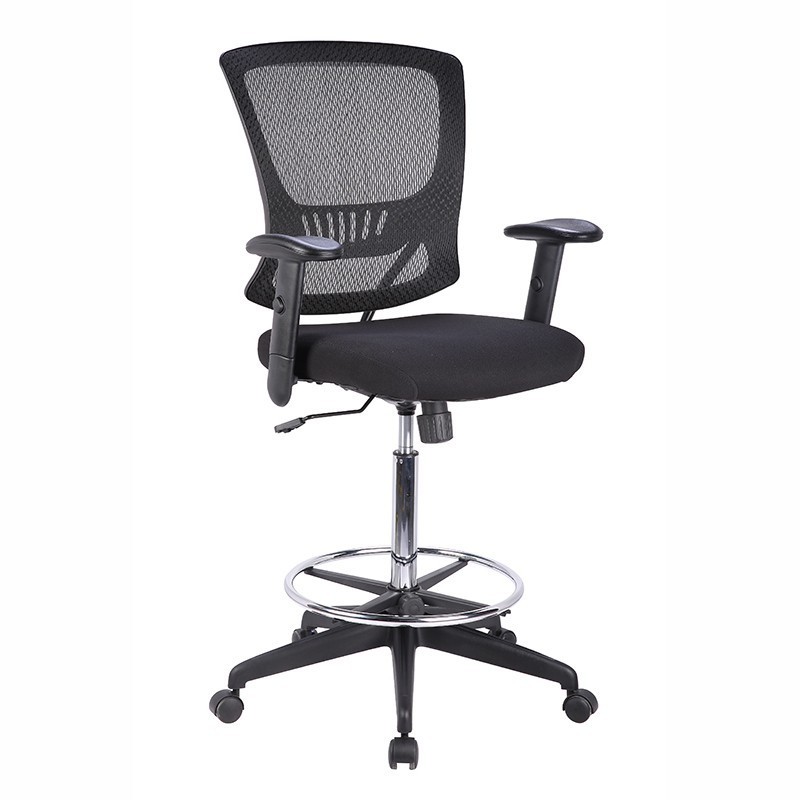 Kabel Tall Office Chair Ergonomic Standing Reception Desk Mesh Drafting Chair Drafting Stool