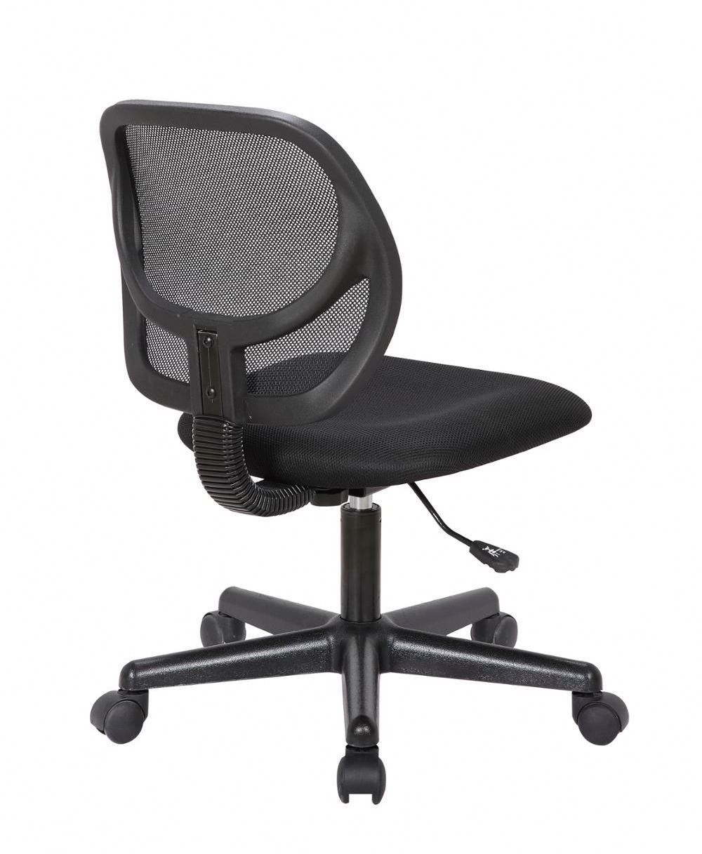 Low Price Medium Back Wide Armless Office Chair  Without Arm Rest