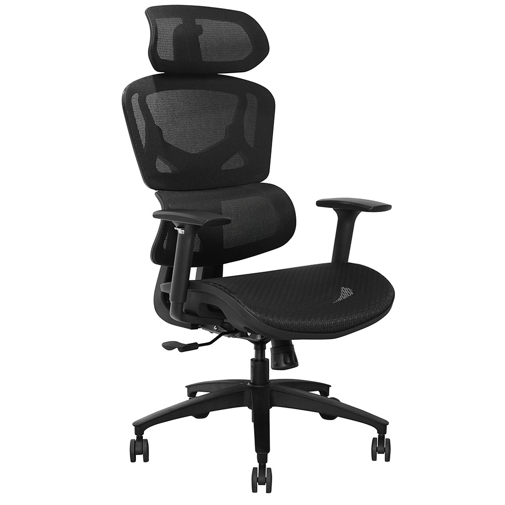 Kabel Swivel Nylon Mesh Back Ergonomic Double Mesh Back Office Chair With Adjustable Arm Rest