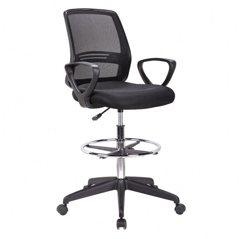 Kabel Factory OEM Gray Mesh Drafting Swivel Office Chair Sillas Altas Con Malla