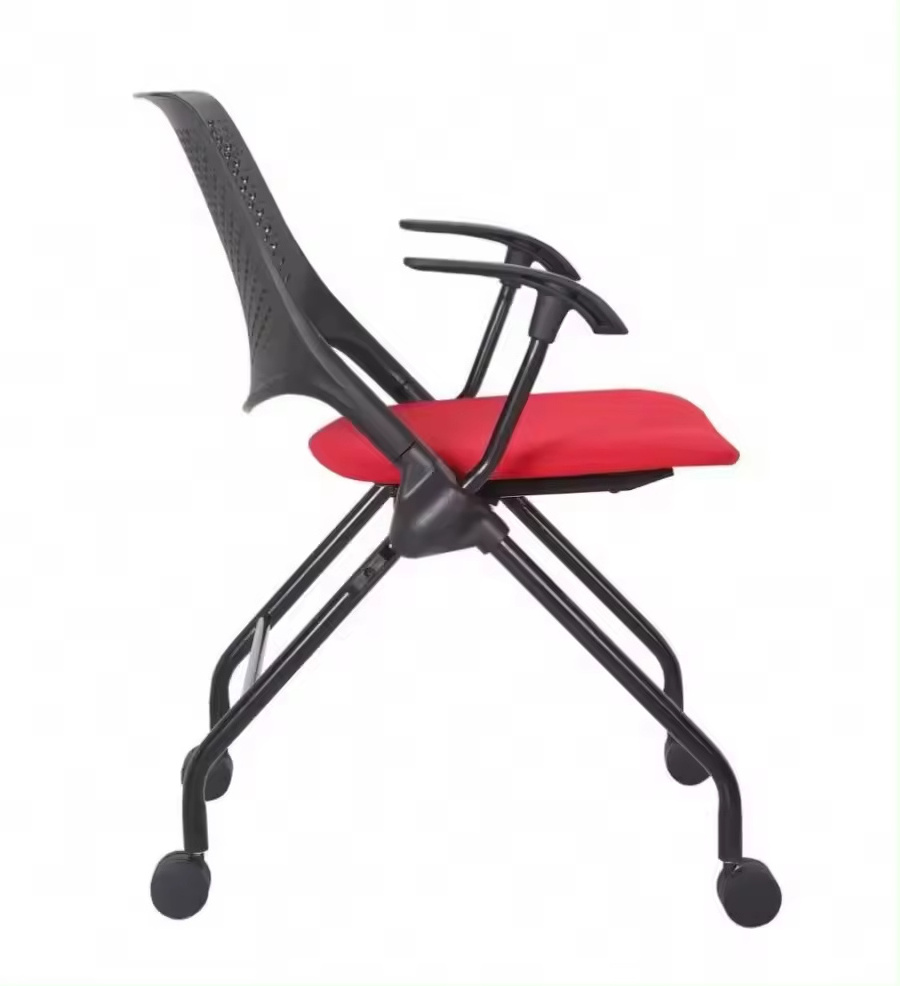 Kabel High Quality Armless Office Mesh Folding Training Chair With Wheels