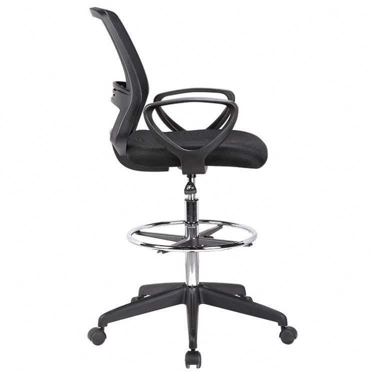 Kabel Factory OEM Gray Mesh Drafting Swivel Office Chair Sillas Altas Con Malla