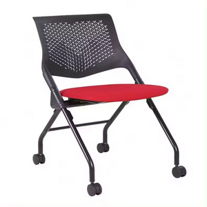 Kabel High Quality Armless Office Mesh Folding Training Chair With Wheels