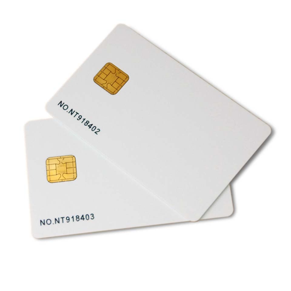 Contact Chip Blank Card Writable Rfid 4442 Contact Rfid Atm Card 13.56mhz Plastic Card Available