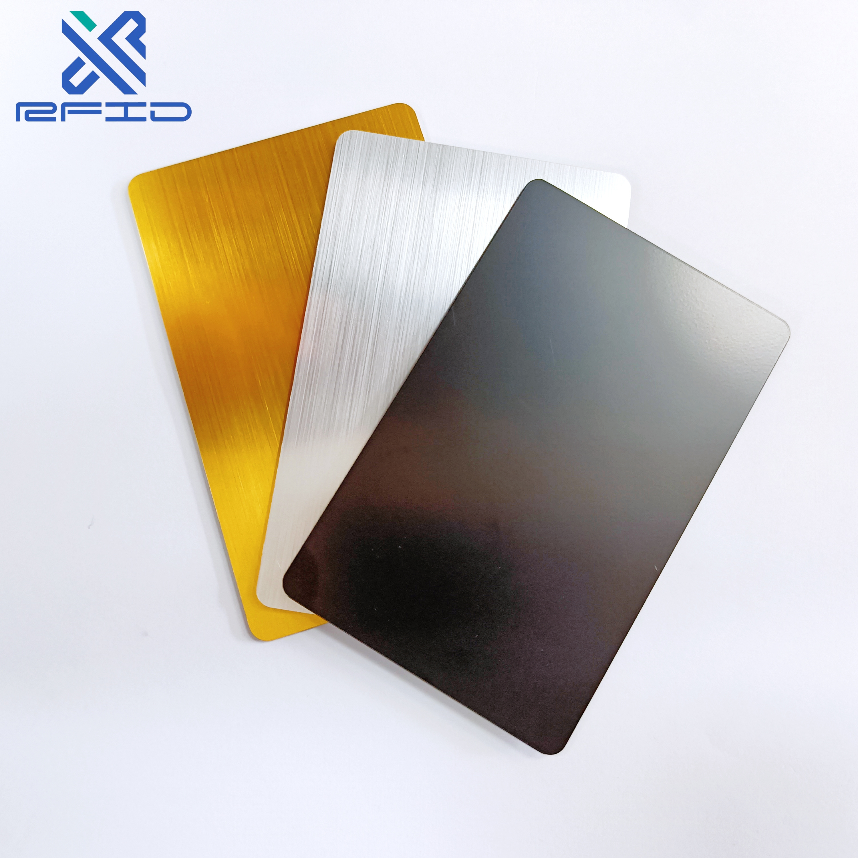 Stainless Steel NFC Metal Card Custom NFC Metal ID Card Blank Black NFC Metal Aluminum Business Member Cards With Chip