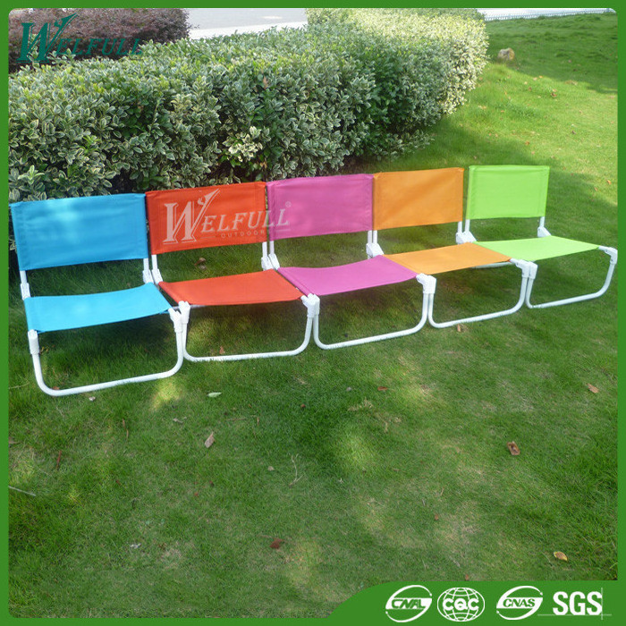 Modern Colorful Colors Steel Inflatable Beach Chair Fabric 600D Polyester Park Fishing Chair Portable Beach Chair Logo 18 Mm