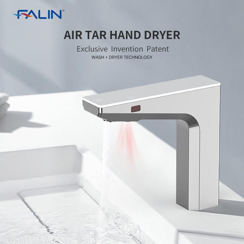 Automatic Hand Dryer Smart Sensor Tap copper Touchless Faucet Commercial High-grade taps BLDC Hand Dryer With HEPA