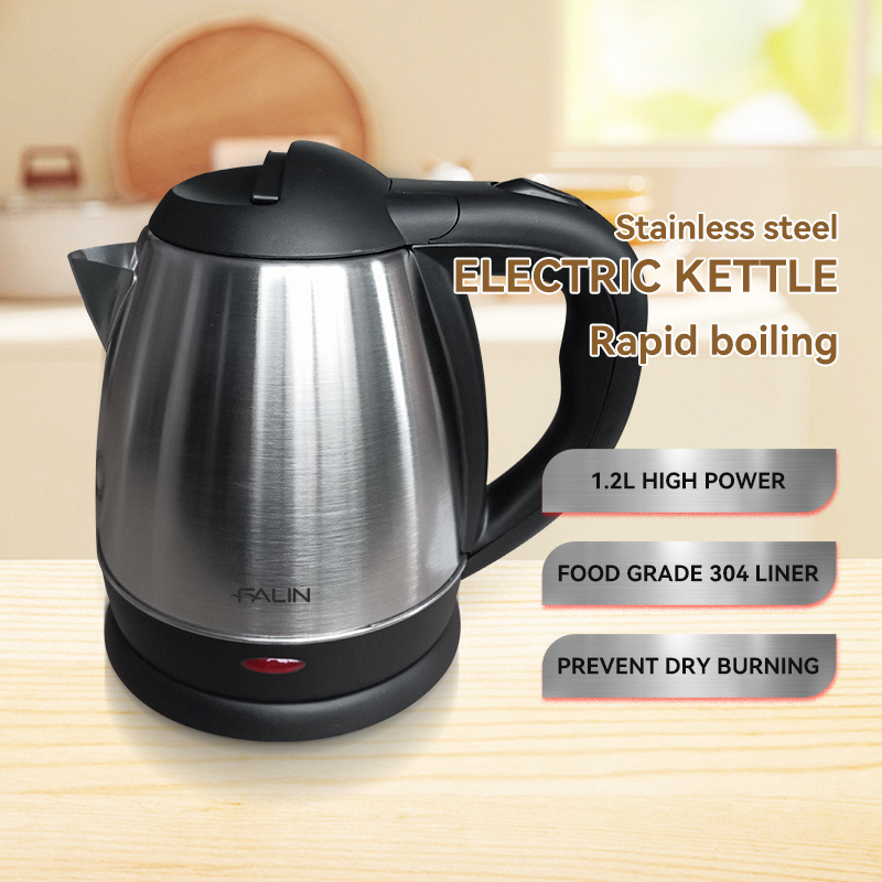 FALIN Electric kettle 304 stainless steel 1.2L Automatic hotel household FL-3201