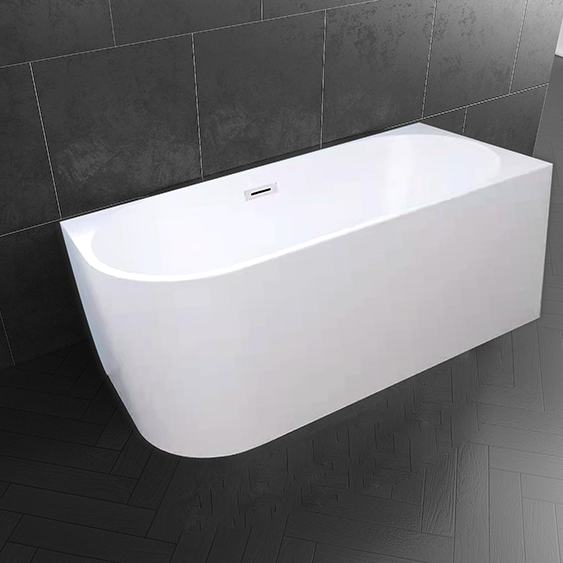 Postmodern style High quality free standing bathroom bathtub for hotel soaking bathtub acrylic tubs with smart toilet