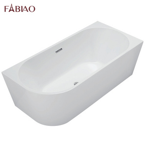 Postmodern style High quality free standing bathroom bathtub for hotel soaking bathtub acrylic tubs with smart toilet