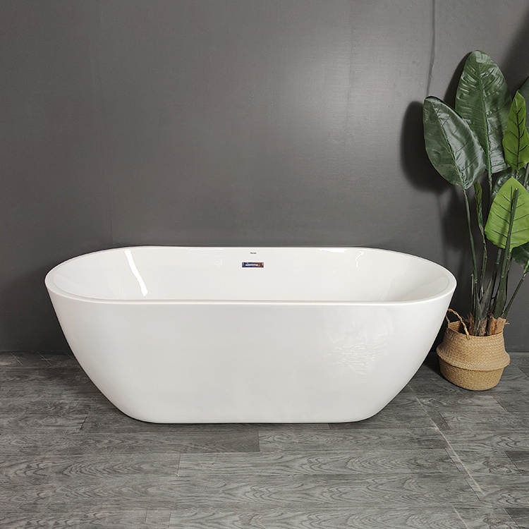 Rectangular baignoire Freestanding Large White Fiberglass Acrylic whirlpool bathroom Bathtubs