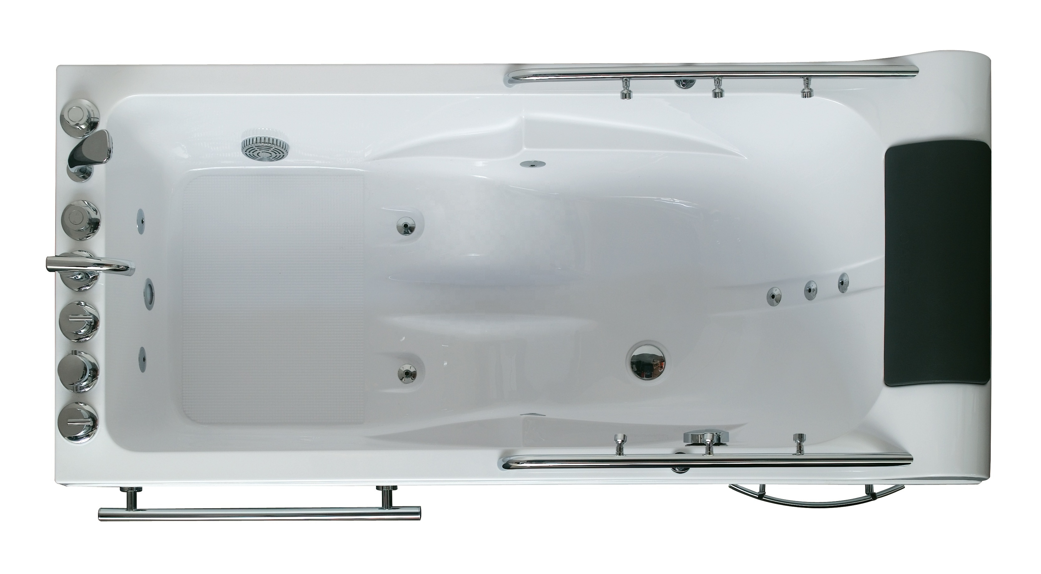 1-2 Person Acrylic corner spa Massage Whirlpool Hot bath Tub Air Jetted Spa function Bathtub  white square tub design