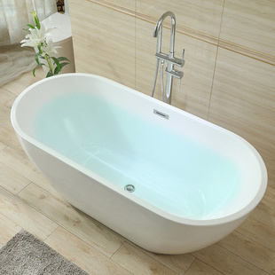 Rectangular baignoire Freestanding Large White Fiberglass Acrylic whirlpool bathroom Bathtubs