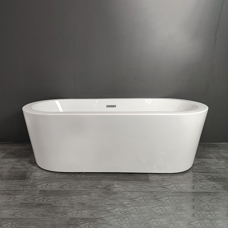 Most Popular Suitable for Bathroom Indoor Round Oval Shaped Acrylic Deep Round Bowl Freestanding Bathtub