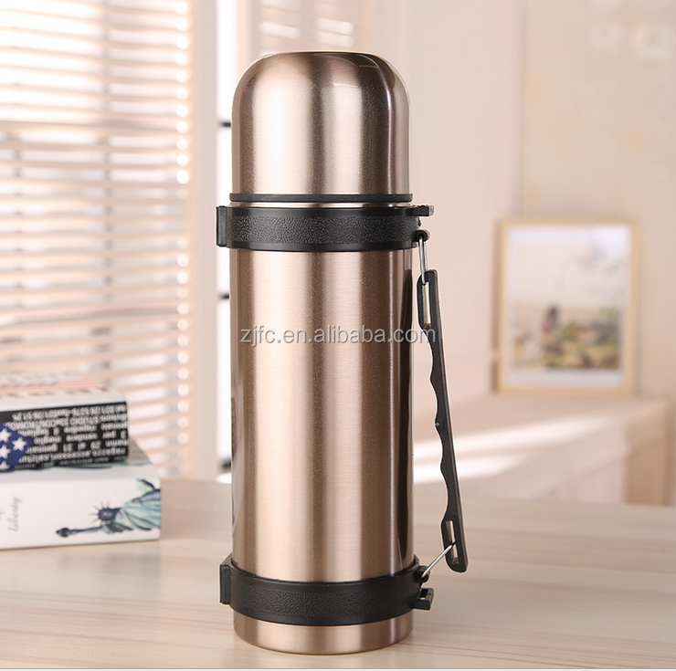 blue pearlized painting water bottle 201 1 liter stainless steel vacuum water bottle for travel