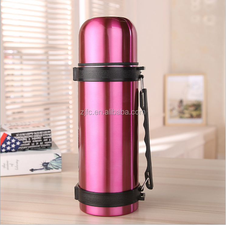 blue pearlized painting water bottle 201 1 liter stainless steel vacuum water bottle for travel