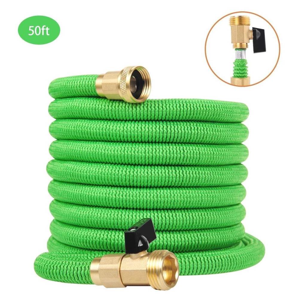 2020 U.S. Online Shopping Double Latex Expandable Hose, Retractable Magic Flexible Garden Water Hose Pipe 50FT