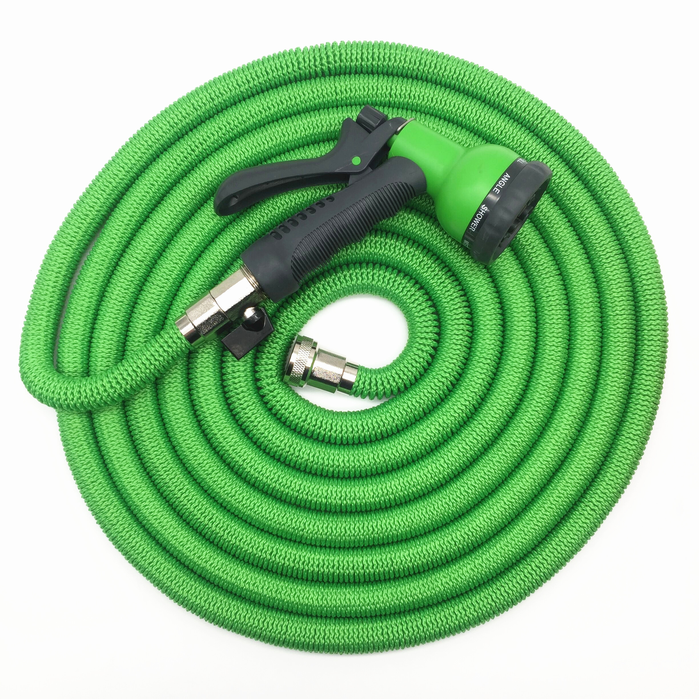 High pressure water garden hose home & garden strongest fabric expandable hose with brass fitting water hose with spray nozzle