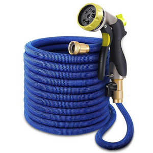 2020 U.S. Online Shopping Double Latex Expandable Hose, Retractable Magic Flexible Garden Water Hose Pipe 50FT