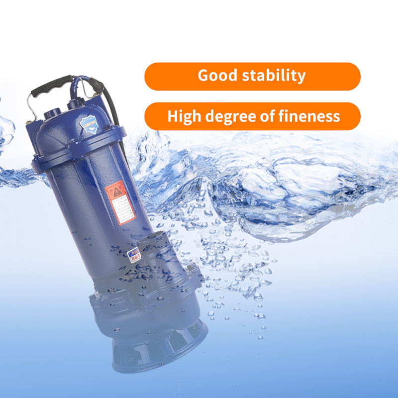 portable no clogging sewage pump with handle domestic sewage pump station for dirty water sewage pump submersible