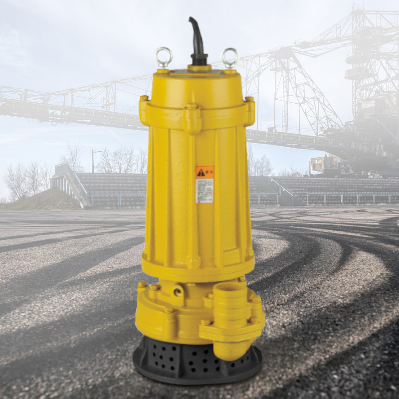 high pressure slurry pump yellow sewage submersible pump with filter high head dirty water pump for 50m 4KW height mine mud