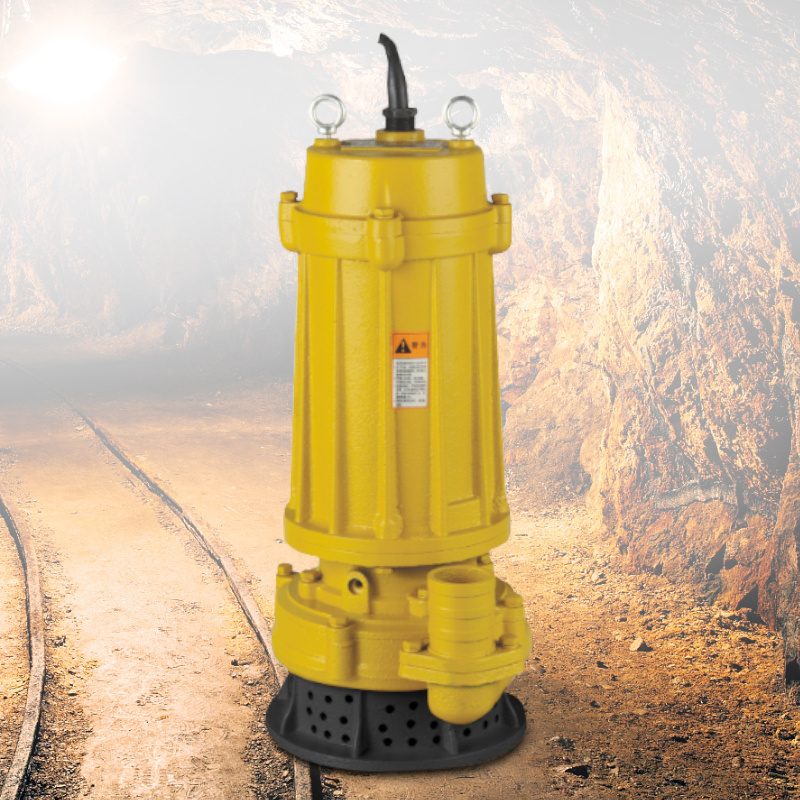 high pressure slurry pump yellow sewage submersible pump with filter high head dirty water pump for 50m 4KW height mine mud