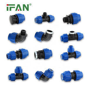 IFAN HDPE Pipe Fitting Free Sample Customized HDPE PP Compression Fittings