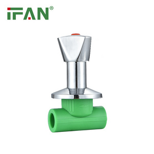 IFAN Factory Wholesale PPR Stop Cock Valve Concealed Valve PPR Stop Valve