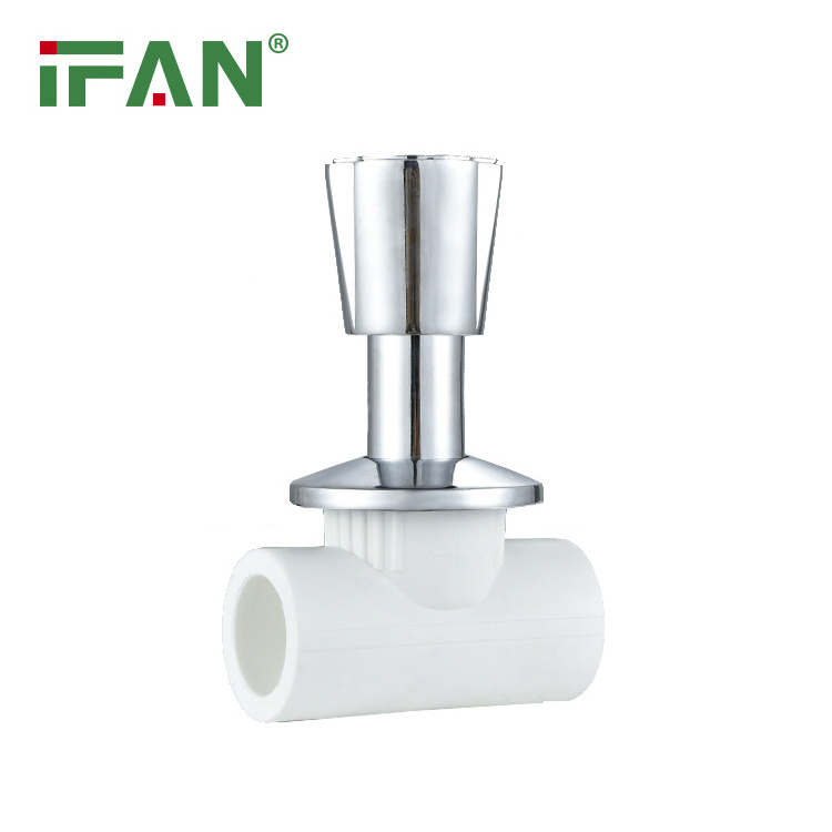 IFAN Factory Wholesale PPR Stop Cock Valve Concealed Valve PPR Stop Valve