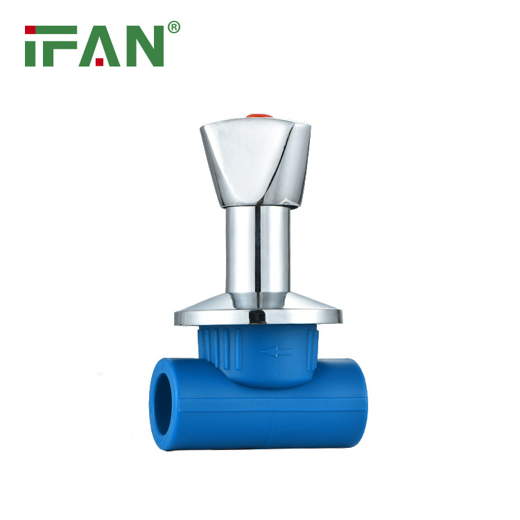 IFAN Factory Wholesale PPR Stop Cock Valve Concealed Valve PPR Stop Valve