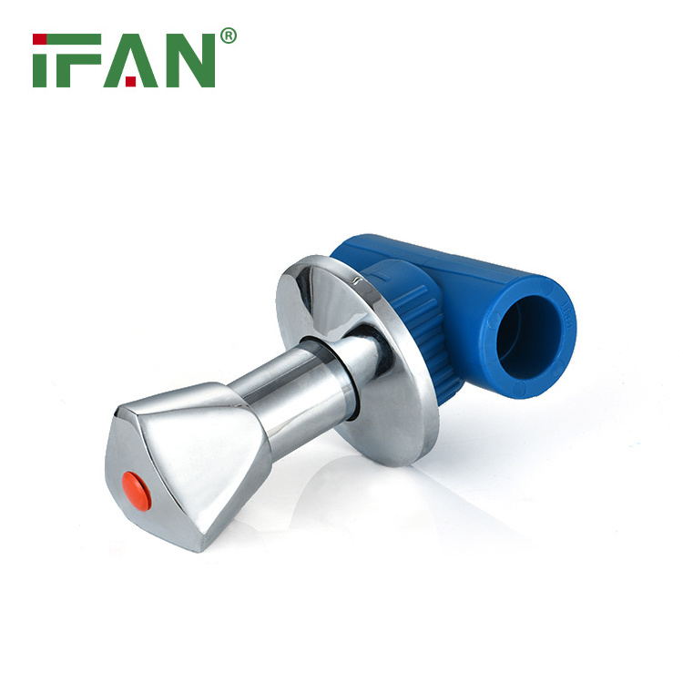 IFAN Factory Wholesale PPR Stop Cock Valve Concealed Valve PPR Stop Valve