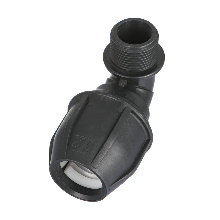 IFAN Wholesales PE Quick Joint Pipe Fitting 3 Way Connector PP Equal TEE HDPE PP Compression Fittings For Water Supply