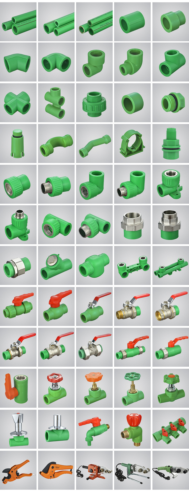 IFAN Plastic Male PPR Water Tank Connector 20mm 25mm PPR Pipe Fittings