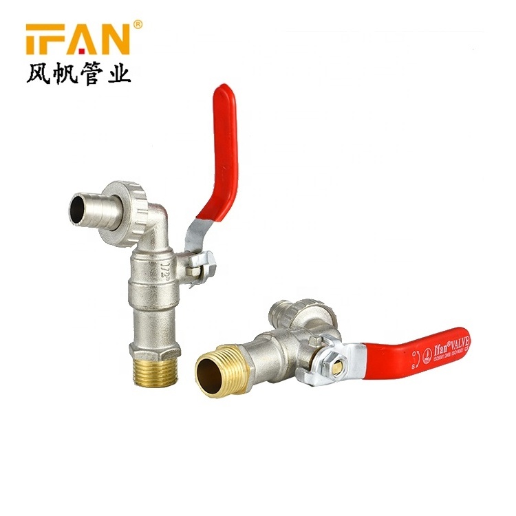 1/2'' 3/4'' Chrome Plated Brass Bibcock Taps Long Washing Machine Bibcock Garden Hose Taps Faucet Bib Cock