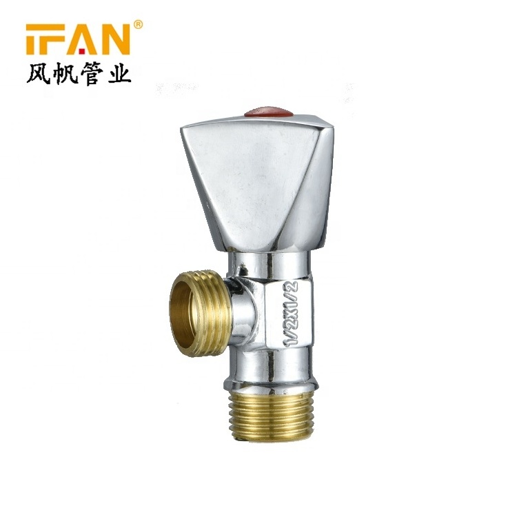 IFAN OEM Commercial Price Quick Open 90 Degree Angle Valve Toilet Angle Stop Valve 1/2