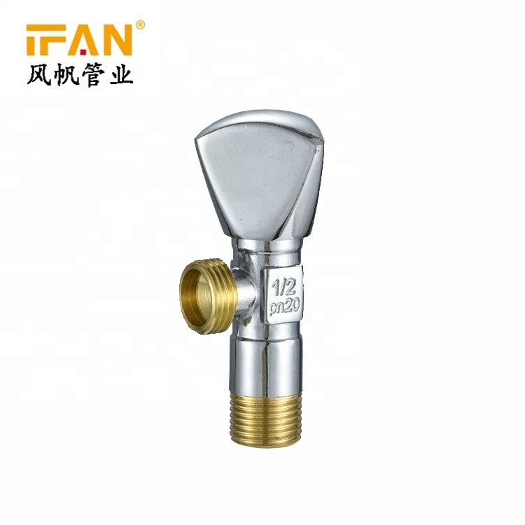 IFAN OEM Commercial Price Quick Open 90 Degree Angle Valve Toilet Angle Stop Valve 1/2