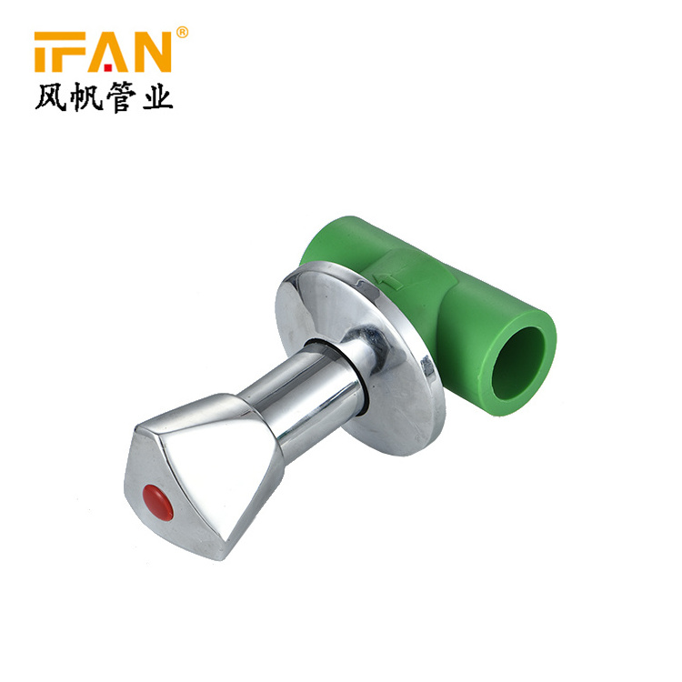 Ifan Ppr Pipe Fitting American Water Valve Ppr Concealed Stop Valve With Chrome Handle