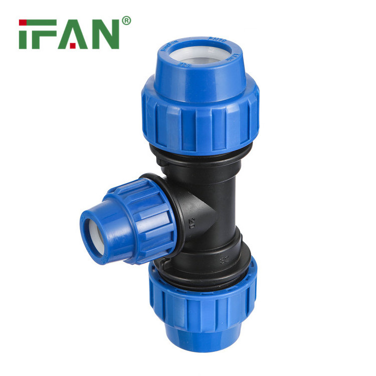 IFAN PP Plastic Factory Price Polypropylene Compression Fittings Pipe Accessories Plastic Joint Elbow For Irrigation